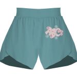 Ladies Flowy Overlay Shorts Thumbnail