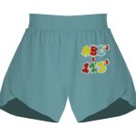 Ladies Flowy Overlay Shorts Thumbnail