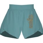 Ladies Flowy Overlay Shorts Thumbnail