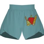 Ladies Flowy Overlay Shorts Thumbnail