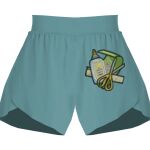 Ladies Flowy Overlay Shorts Thumbnail