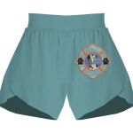 Ladies Flowy Overlay Shorts Thumbnail