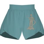 Ladies Flowy Overlay Shorts Thumbnail