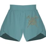 Ladies Flowy Overlay Shorts Thumbnail