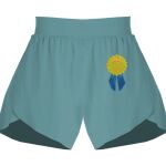 Ladies Flowy Overlay Shorts Thumbnail