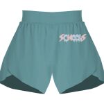 Ladies Flowy Overlay Shorts Thumbnail