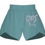 Ladies Flowy Overlay Shorts Thumbnail