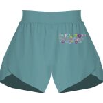 Ladies Flowy Overlay Shorts Thumbnail