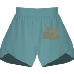 Ladies Flowy Overlay Shorts Thumbnail