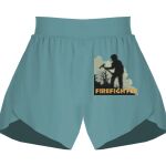 Ladies Flowy Overlay Shorts Thumbnail