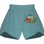 Ladies Flowy Overlay Shorts Thumbnail