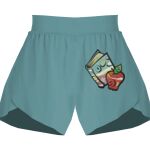 Ladies Flowy Overlay Shorts Thumbnail