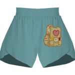 Ladies Flowy Overlay Shorts Thumbnail