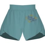 Ladies Flowy Overlay Shorts Thumbnail