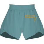 Ladies Flowy Overlay Shorts Thumbnail