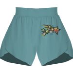 Ladies Flowy Overlay Shorts Thumbnail