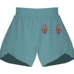 Ladies Flowy Overlay Shorts Thumbnail