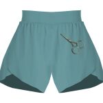 Ladies Flowy Overlay Shorts Thumbnail