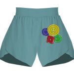 Ladies Flowy Overlay Shorts Thumbnail