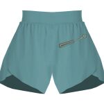 Ladies Flowy Overlay Shorts Thumbnail