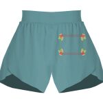 Ladies Flowy Overlay Shorts Thumbnail