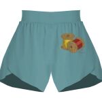 Ladies Flowy Overlay Shorts Thumbnail