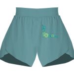 Ladies Flowy Overlay Shorts Thumbnail