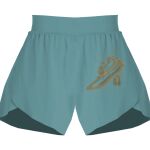 Ladies Flowy Overlay Shorts Thumbnail