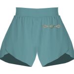 Ladies Flowy Overlay Shorts Thumbnail