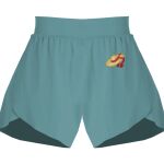 Ladies Flowy Overlay Shorts Thumbnail