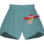 Ladies Flowy Overlay Shorts Thumbnail