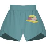 Ladies Flowy Overlay Shorts Thumbnail