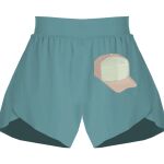 Ladies Flowy Overlay Shorts Thumbnail