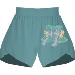 Ladies Flowy Overlay Shorts Thumbnail