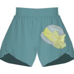 Ladies Flowy Overlay Shorts Thumbnail