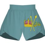 Ladies Flowy Overlay Shorts Thumbnail