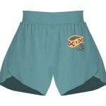 Ladies Flowy Overlay Shorts Thumbnail