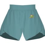 Ladies Flowy Overlay Shorts Thumbnail