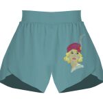 Ladies Flowy Overlay Shorts Thumbnail