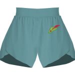 Ladies Flowy Overlay Shorts Thumbnail