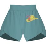 Ladies Flowy Overlay Shorts Thumbnail