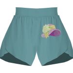 Ladies Flowy Overlay Shorts Thumbnail