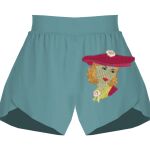 Ladies Flowy Overlay Shorts Thumbnail