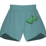 Ladies Flowy Overlay Shorts Thumbnail