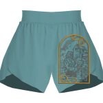 Ladies Flowy Overlay Shorts Thumbnail