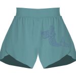 Ladies Flowy Overlay Shorts Thumbnail