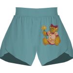 Ladies Flowy Overlay Shorts Thumbnail