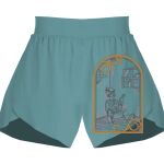 Ladies Flowy Overlay Shorts Thumbnail