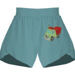 Ladies Flowy Overlay Shorts Thumbnail