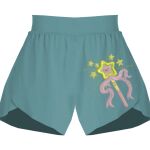 Ladies Flowy Overlay Shorts Thumbnail
